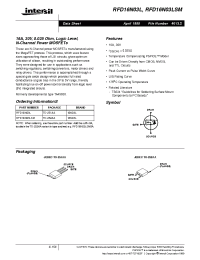 Datasheet RFD16N03 manufacturer Intersil