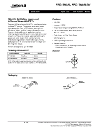 Datasheet RFD16N03L производства Intersil