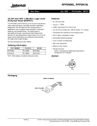 Datasheet RFP2N08L manufacturer Intersil