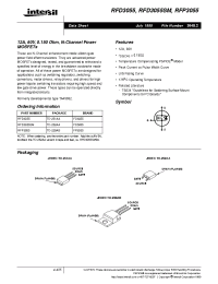 Datasheet RFP3055 manufacturer Intersil
