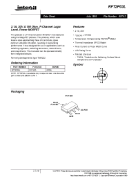 Datasheet RFT2P03L manufacturer Intersil