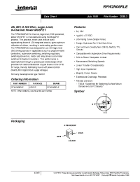 Datasheet RFW2N06RLE manufacturer Intersil