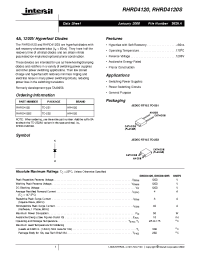 Datasheet RHRD4120 manufacturer Intersil