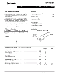 Datasheet RURG75120 производства Intersil