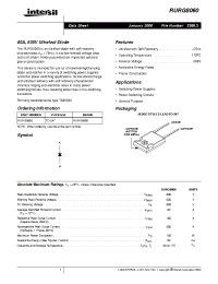 Datasheet RURG8060 производства Intersil