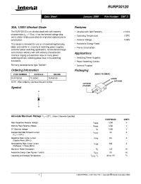 Datasheet RURP30120 производства Intersil