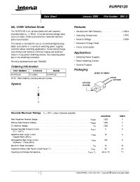 Datasheet RURP840 manufacturer Intersil