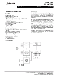 Datasheet X28HC256SI-12 manufacturer Intersil