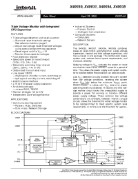 Datasheet X40030S14I-A manufacturer Intersil