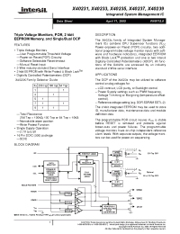 Datasheet X40231S169-A manufacturer Intersil