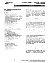 Datasheet X40434V14I-A manufacturer Intersil