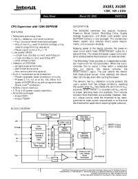 Datasheet X4283S8I-4.5A manufacturer Intersil