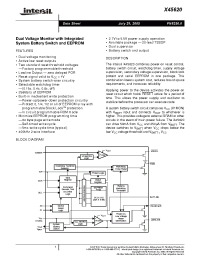 Datasheet X45620V20 manufacturer Intersil