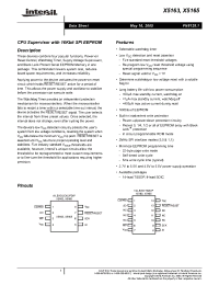 Datasheet X5163S8-2.7 manufacturer Intersil