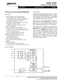 Datasheet X5328P-4.5A manufacturer Intersil