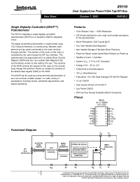 Datasheet X9110TV14I-2.7 manufacturer Intersil