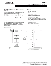 Datasheet X9314WM-3 manufacturer Intersil