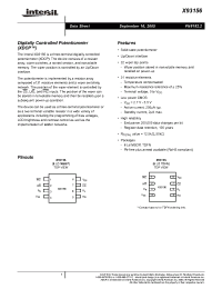 Datasheet X93156 manufacturer Intersil