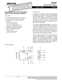 Datasheet X9438WP24-2.7 manufacturer Intersil