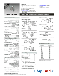 Datasheet 3296P-1-100ALF manufacturer Int Power Sources
