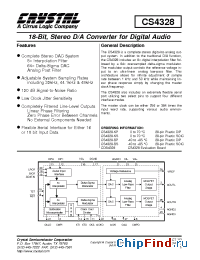 Datasheet CS4328-BP manufacturer Int Power Sources