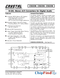 Datasheet CS5336-BP manufacturer Int Power Sources