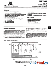 Datasheet MP7633JN manufacturer Int Power Sources