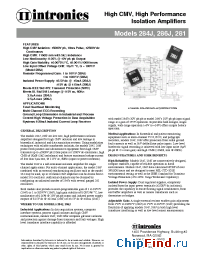 Datasheet 284 manufacturer Intronics