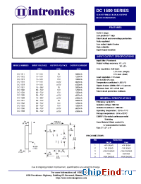 Datasheet DC-1523 manufacturer Intronics