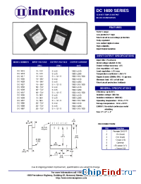 Datasheet DC-1629 manufacturer Intronics