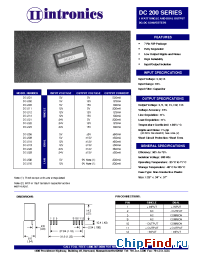 Datasheet DC-219 производства Intronics