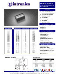 Datasheet DC-637 manufacturer Intronics