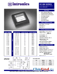 Datasheet DC-802 manufacturer Intronics