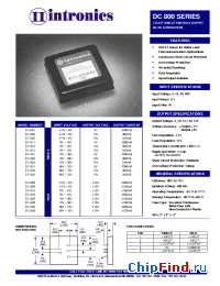 Datasheet DC-828 manufacturer Intronics