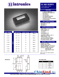 Datasheet DC-931 производства Intronics