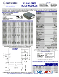 Datasheet W2530-48S3.3 manufacturer Intronics