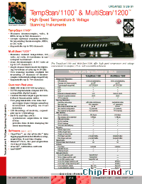 Datasheet MultiScan/1200 manufacturer IOtech