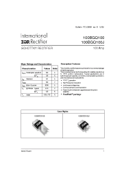 Datasheet 100BGQ100J manufacturer IRF