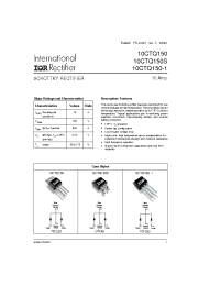 Datasheet 10CTQ150 manufacturer IRF