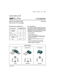 Datasheet 111CNQ045ASM manufacturer IRF