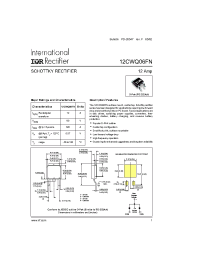 Datasheet 12CWQ06FNTRR manufacturer IRF