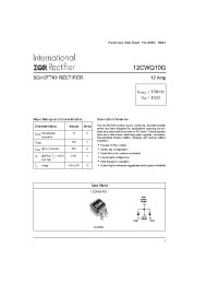 Datasheet 12CWQ10G manufacturer IRF