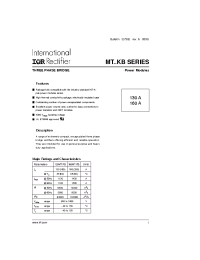 Datasheet 130MT80KB manufacturer IRF