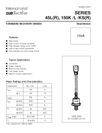 Datasheet 152KS100A производства IRF