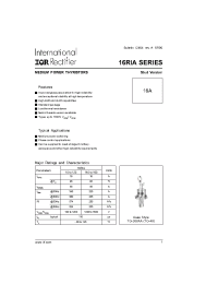 Datasheet 16RIA60 manufacturer IRF