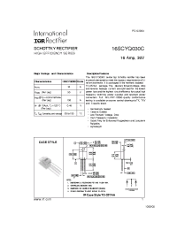 Datasheet 16SCYQ030C manufacturer IRF