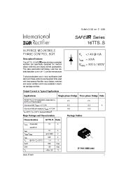 Datasheet 16TTS16FP manufacturer IRF