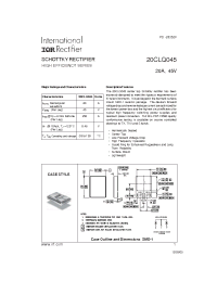 Datasheet 20CLQ045 manufacturer IRF