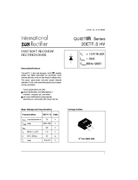 Datasheet 20ETF08S manufacturer IRF