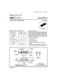 Datasheet 225CNQ015 manufacturer IRF